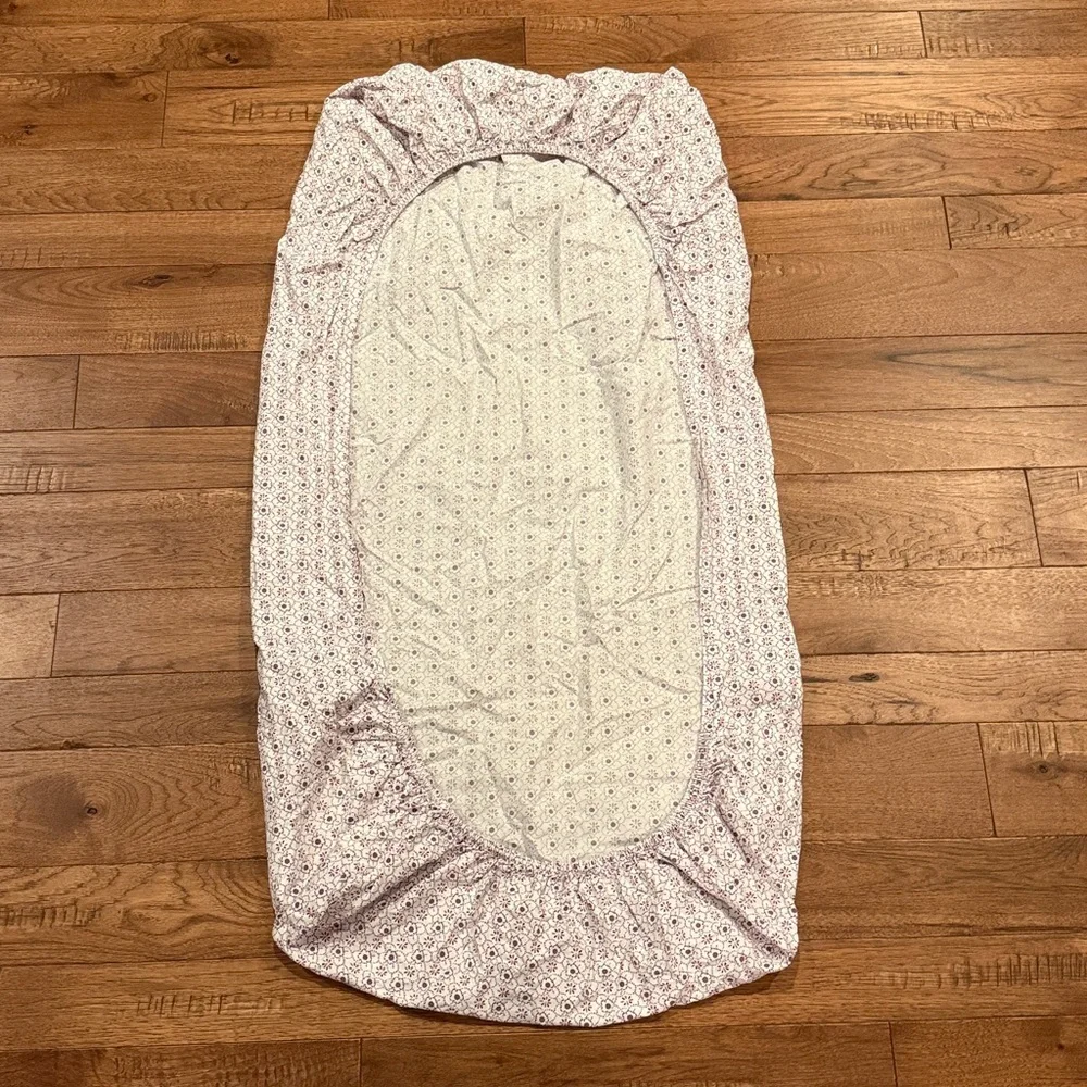 Pottery Barn Kids Brooklyn Fitted Crib Sheet - Purple Floral